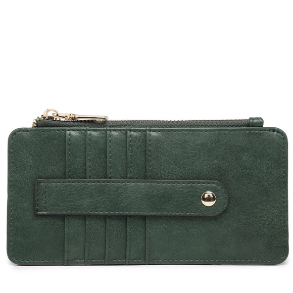Jen & Co. Saige Slim Card Holder Wallet and Coin Purse - Picture 1 of 6
